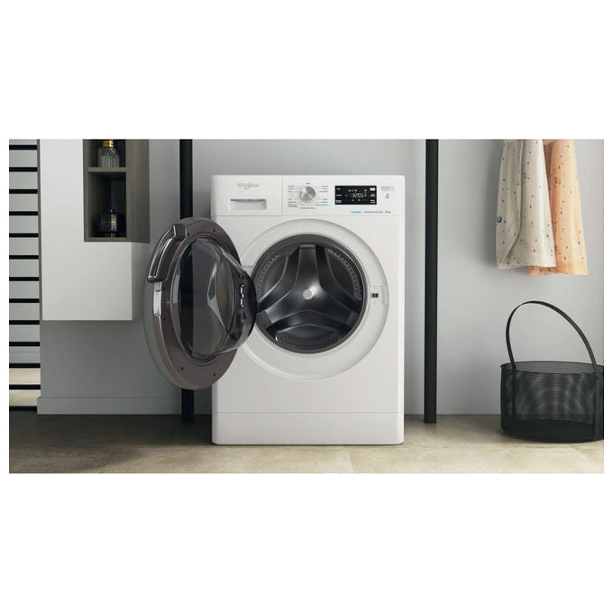 Whirlpool FFB 846 SV IT Lavatrice Caricamento Frontale 6° SENSO Steam Refresh Classe energetica A Capacita' di carico 8 Kg Centrifuga 1400 giri Inverter
