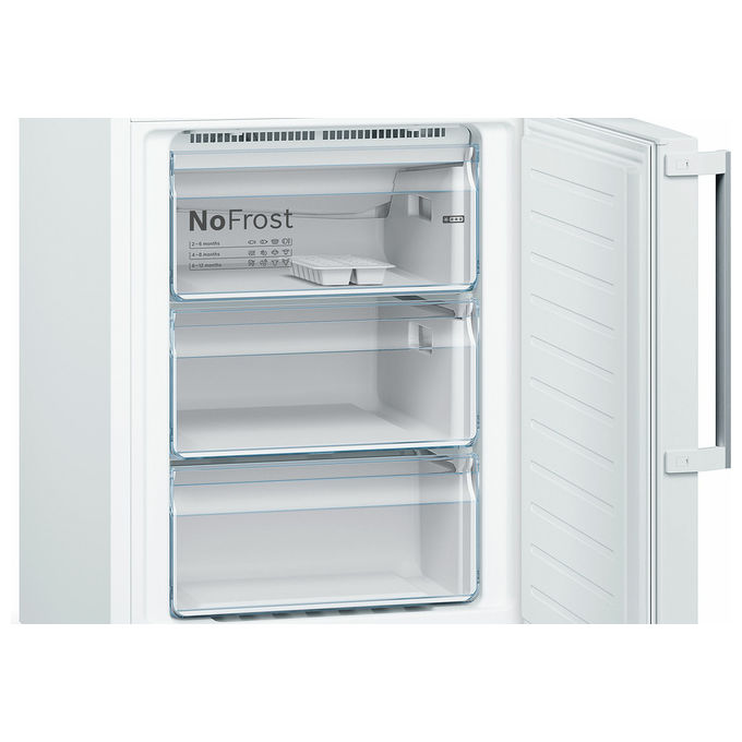 Bosch KGN39VWEQ Serie 4 Frigorifero Combinato 368 L 203 cm Classe E 39 dB Total No Frost Multi Airflow colore Bianco