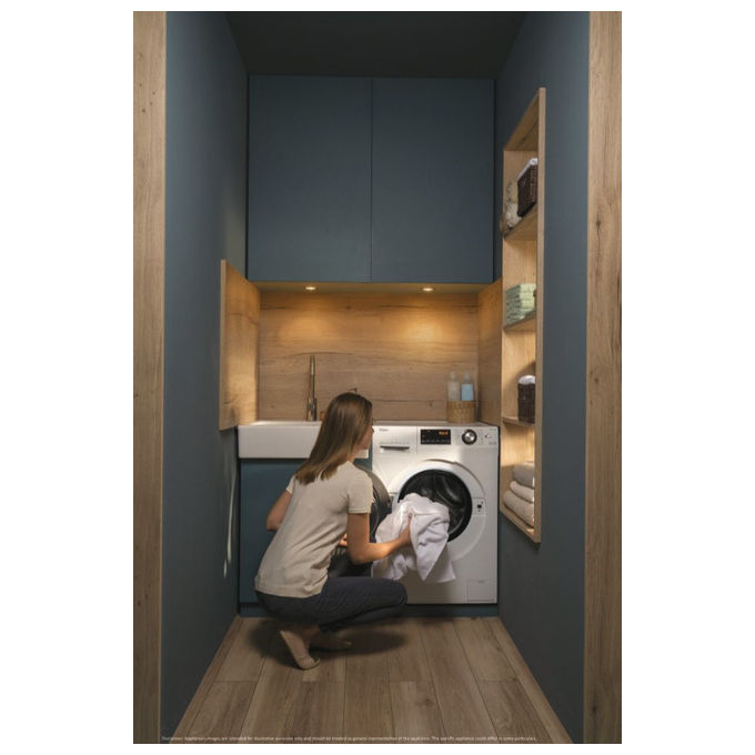 Haier HW70B12636N Serie 636 Lavatrice Carica Frontale Slim 7 kg Classe energetica A+++ Trattamento ABT Partenza Differita  Centrifuga 1200 giri Motore Direct Motion
