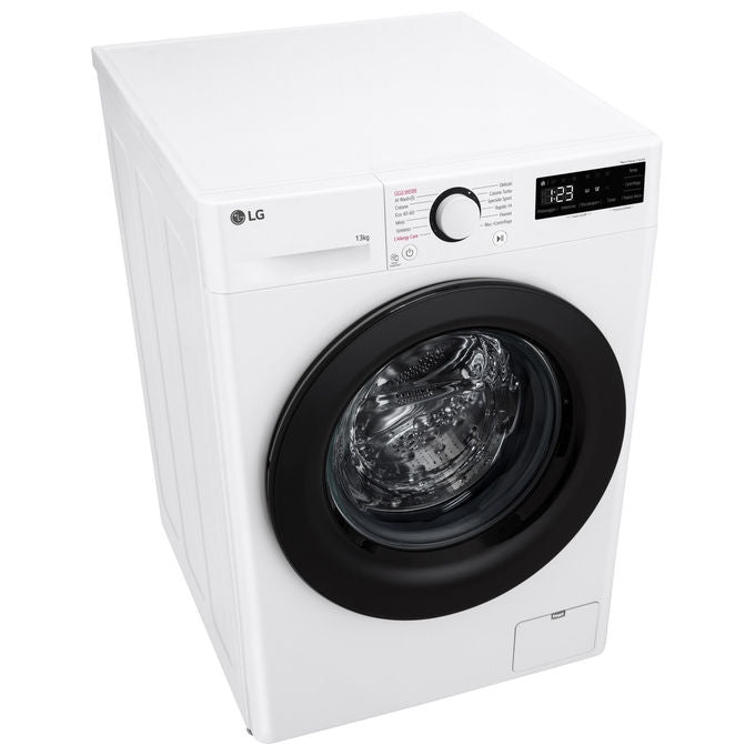 LG AI DD F4R3013NSWB Lavatrice Classe A -10% Carica Frontale Serie R3 Lavatrice 13kg 1400 giri AIWash Lavaggio a vapore Motore Direct Drive Smart Diagnosis Libera installazione Bianca