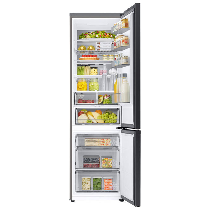Samsung RB38C7B6AB1 BESPOKE AI Frigorifero Combinato 387 L 203 cm Classe A 35 dB No Frost Twin Cooling Plus Wi-Fi colore Nero