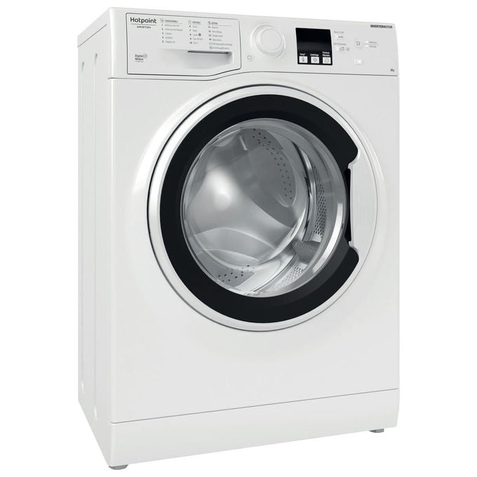 Hotpoint RSSF 624 W IT N - Lavatrice Slim a carica frontale 6 kg, 1200 giri-min, Classe C, profondita' 43 cm, colore Bianco
