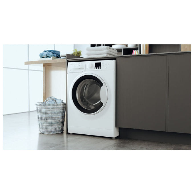 Hotpoint RSSF 624 W IT N - Lavatrice Slim a carica frontale 6 kg, 1200 giri-min, Classe C, profondita' 43 cm, colore Bianco