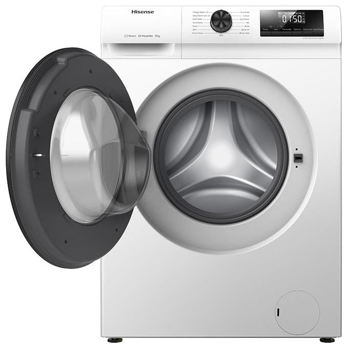 Hisense WFQP8014EVM Lavatrice 8kg 1400 Giri Classe A Caricamento Frontale Bianca