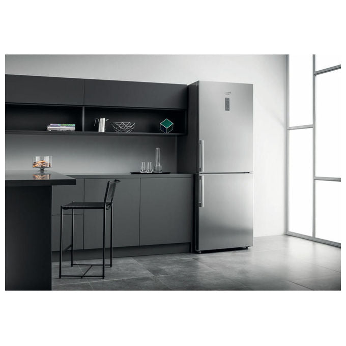 Hotpoint HA70BE 72 X Frigorifero Combinato 462 L 195 cm Classe E 40 dB No Frost colore Acciaio Inox