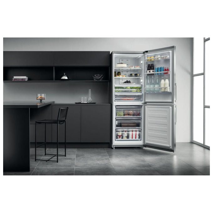 Hotpoint HA70BE 72 X Frigorifero Combinato 462 L 195 cm Classe E 40 dB No Frost colore Acciaio Inox