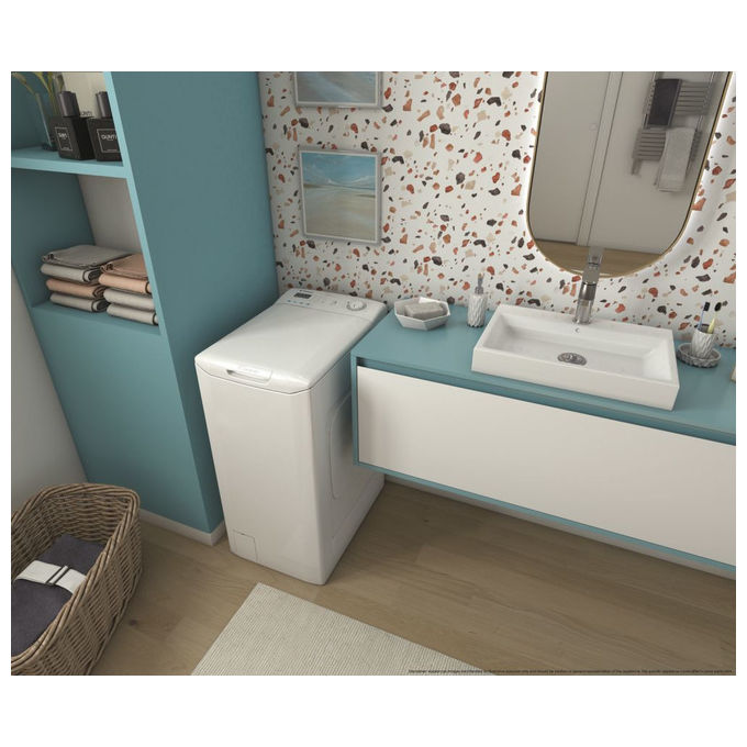 Candy Smart CST 272D3-1-11 Lavatrice a carica dall'alto 7Kg 1200 giri Classe C 16 programmi Sensore Kilo detector 41x60x86 Bianco