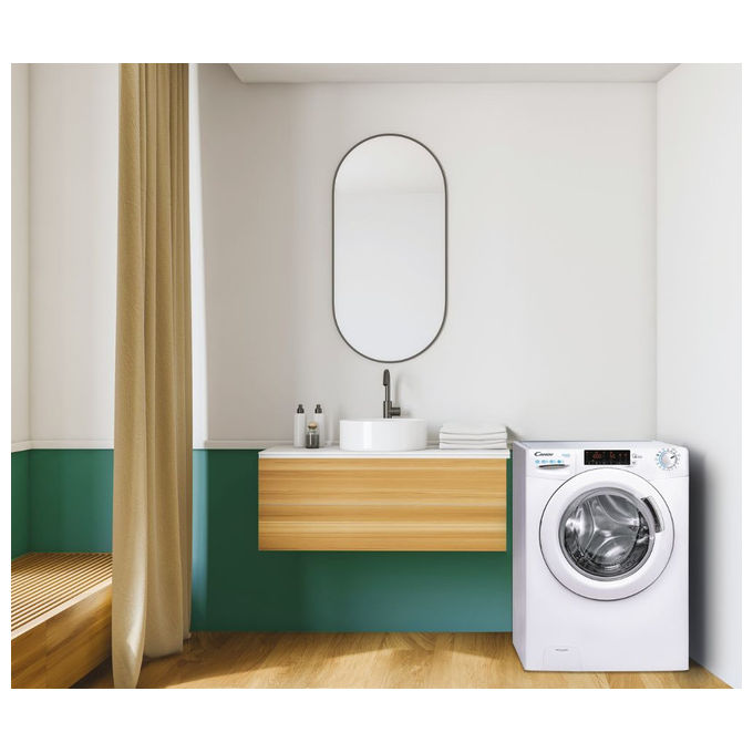 Candy Lavatrice Carica Frontale Smart CS 128TXME-S 8 kg 1200 Giri Classe A Bianco
