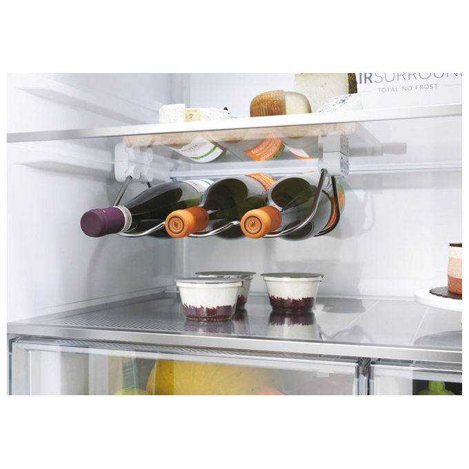 Haier HCW58F18EWMP Cube 83 Frigorifero Americano 507 L 178 cm Classe E 38 dB No Frost Wi-Fi Dispenser Acqua colore Platino Inox
