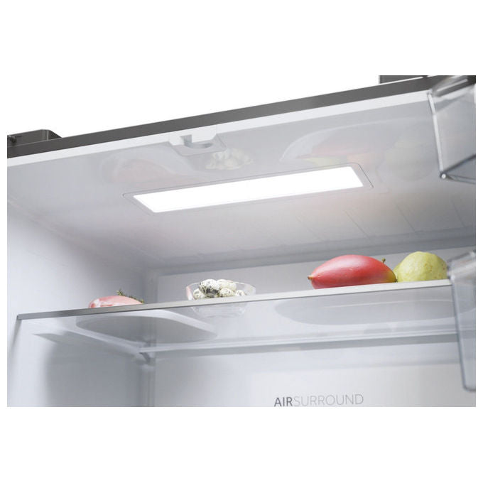 Haier HCW58F18EWMP Cube 83 Frigorifero Americano 507 L 178 cm Classe E 38 dB No Frost Wi-Fi Dispenser Acqua colore Platino Inox