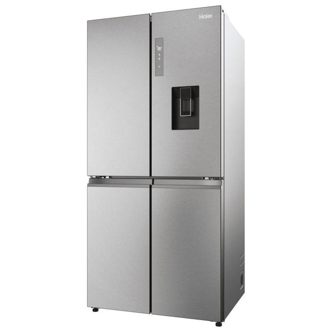 Haier HCW58F18EWMP Cube 83 Frigorifero Americano 507 L 178 cm Classe E 38 dB No Frost Wi-Fi Dispenser Acqua colore Platino Inox