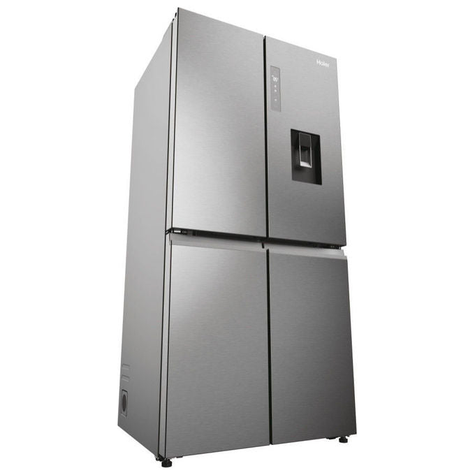 Haier HCW58F18EWMP Cube 83 Frigorifero Americano 507 L 178 cm Classe E 38 dB No Frost Wi-Fi Dispenser Acqua colore Platino Inox