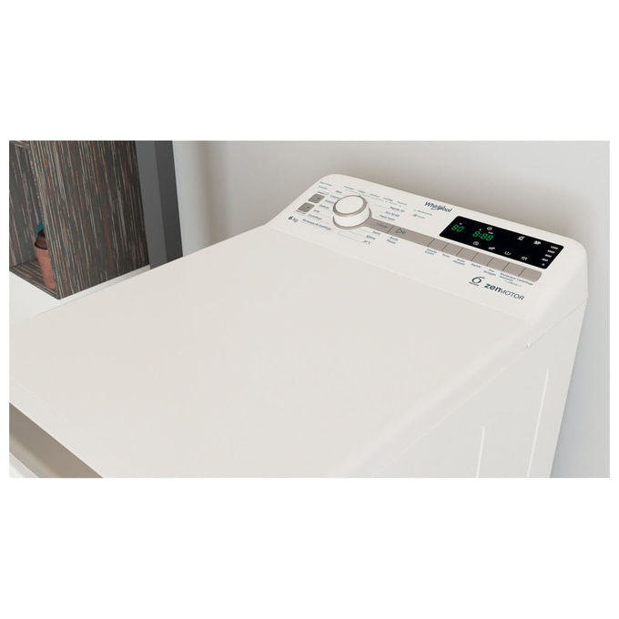 Whirlpool ZEN TDLR 6252BS IT Lavatrice Caricamento dall'Alto 6Kg 1200 Giri-min Classe Energetica B Bianco