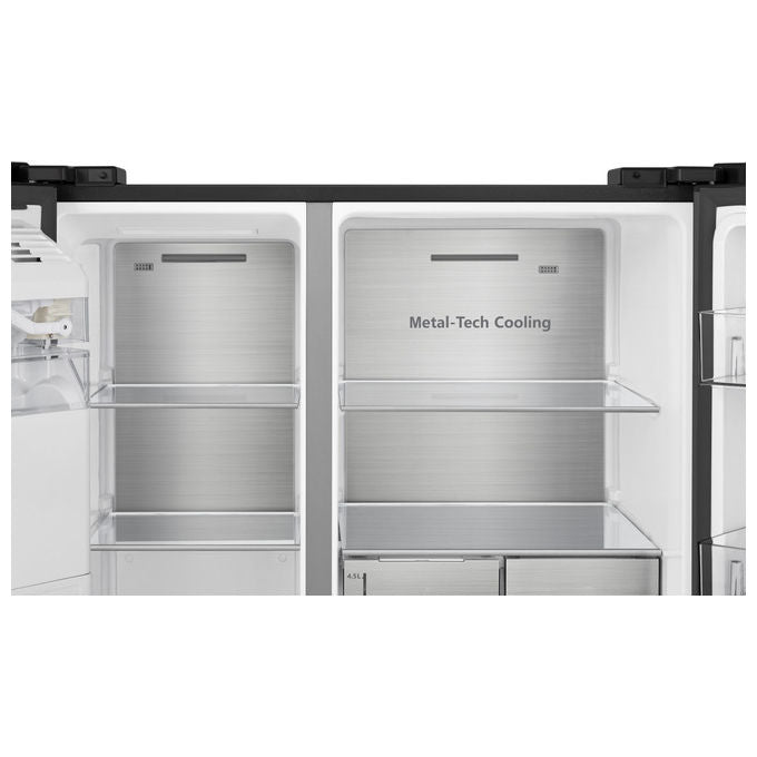 Hisense RS818N4TFE Frigorifero Americano Side by Side 632 L 179 cm Classe E 38 dB No Frost WiFi Dispenser Acqua e Ghiaccio colore Nero