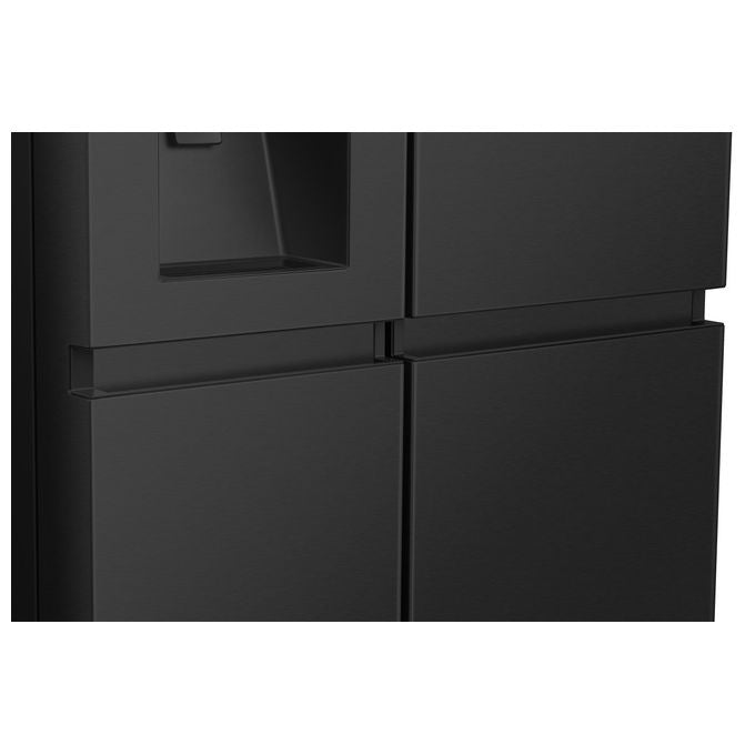 Hisense RS818N4TFE Frigorifero Americano Side by Side 632 L 179 cm Classe E 38 dB No Frost WiFi Dispenser Acqua e Ghiaccio colore Nero
