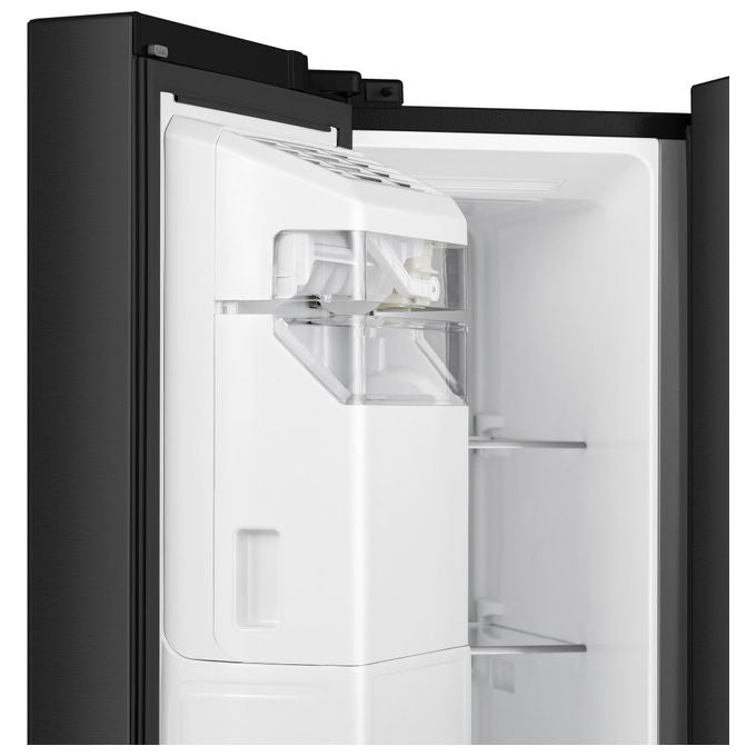 Hisense RS818N4TFE Frigorifero Americano Side by Side 632 L 179 cm Classe E 38 dB No Frost WiFi Dispenser Acqua e Ghiaccio colore Nero