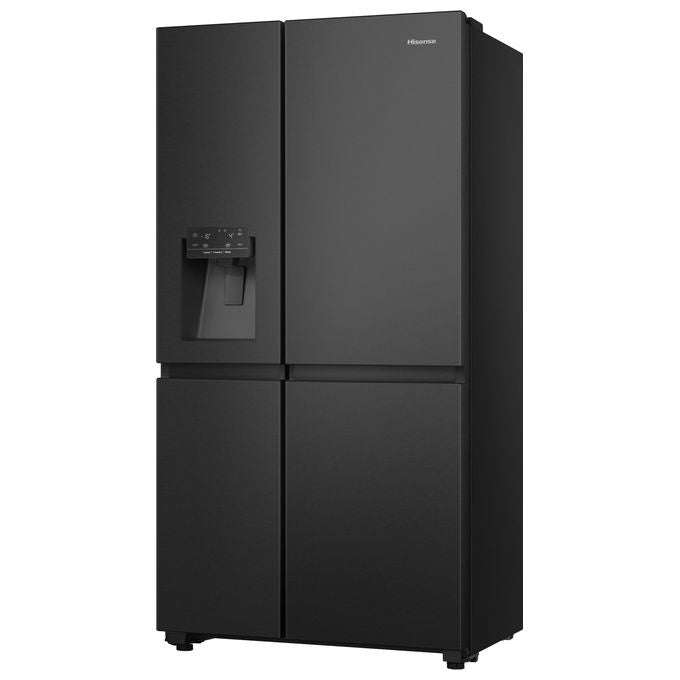 Hisense RS818N4TFE Frigorifero Americano Side by Side 632 L 179 cm Classe E 38 dB No Frost WiFi Dispenser Acqua e Ghiaccio colore Nero