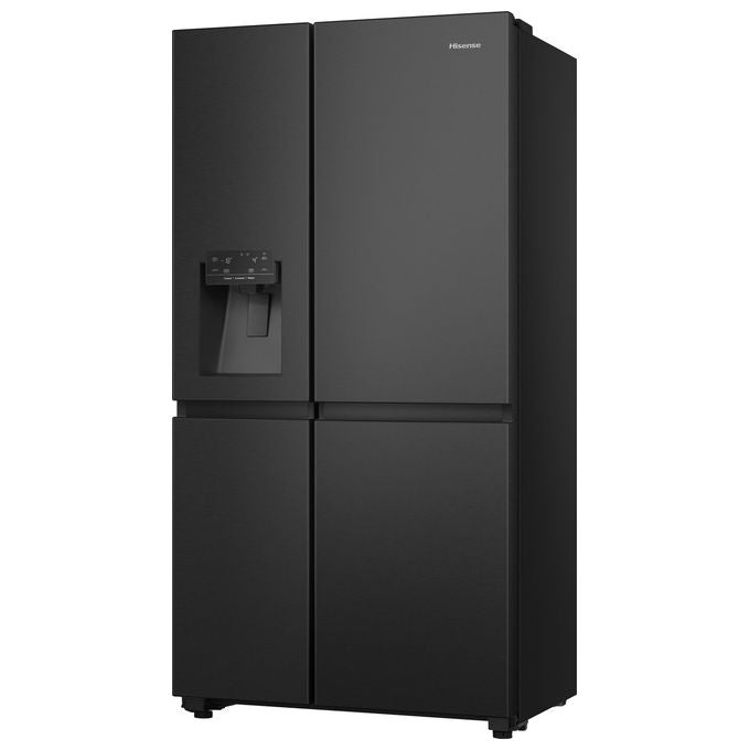 Hisense RS818N4TFE Frigorifero Americano Side by Side 632 L 179 cm Classe E 38 dB No Frost WiFi Dispenser Acqua e Ghiaccio colore Nero