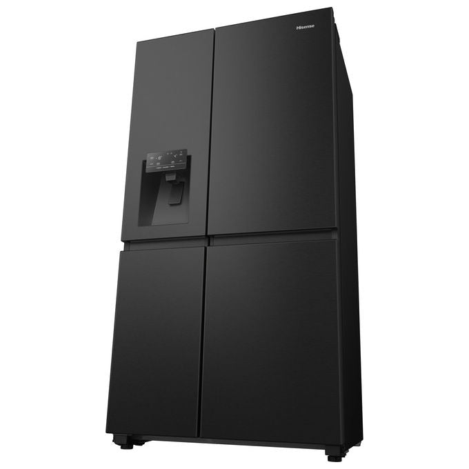 Hisense RS818N4TFE Frigorifero Americano Side by Side 632 L 179 cm Classe E 38 dB No Frost WiFi Dispenser Acqua e Ghiaccio colore Nero