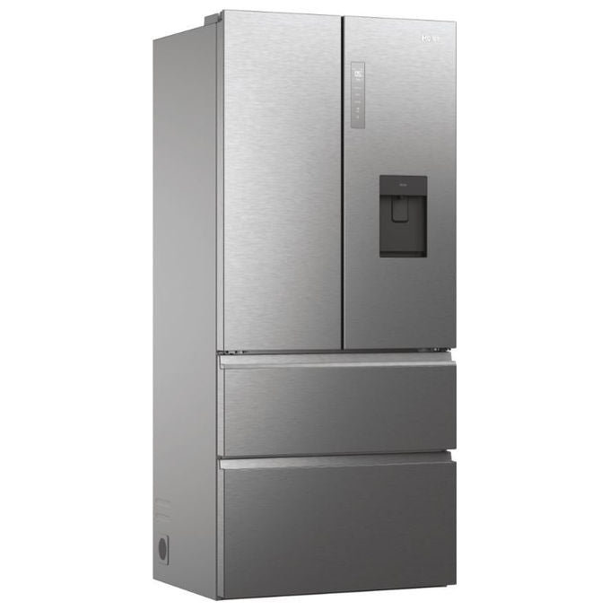Haier HFW7819EWMP Cube 83 Serie 7 Frigorifero 4 Porte 537 L 192.5 cm Classe E 37 dB No Frost Wi-Fi colore Platino Acciaio Inox
