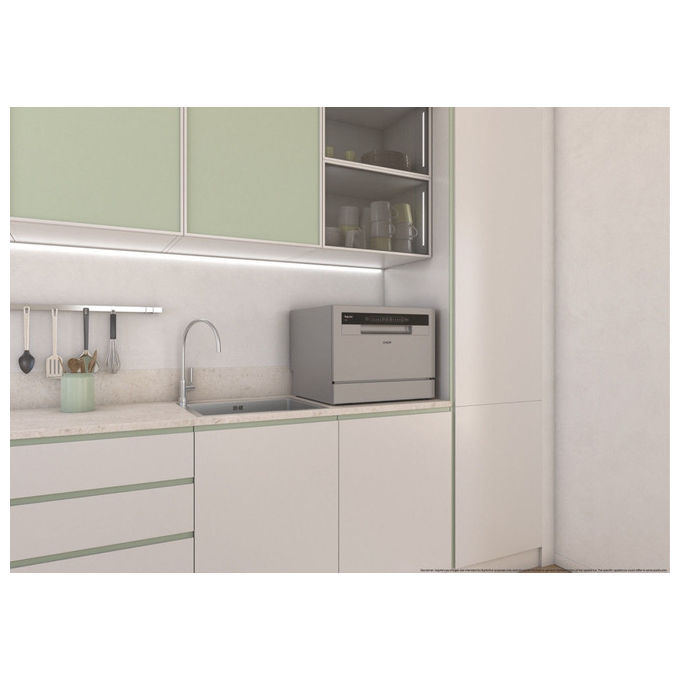 Candy CP 6E51LS Rapido Lavastoviglie Compatta 6 coperti Classe E 8 programmi 51 dB (44,3x55x50,1 cm) colore Silver