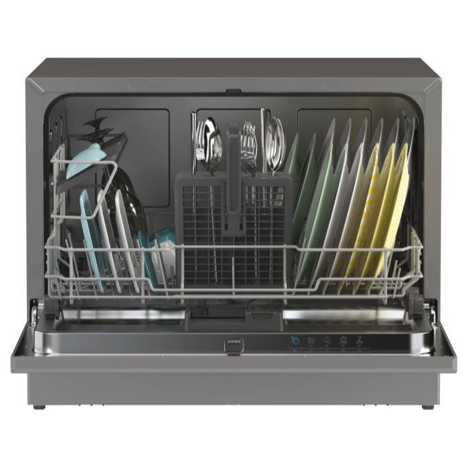 Candy CP 6E51LS Rapido Lavastoviglie Compatta 6 coperti Classe E 8 programmi 51 dB (44,3x55x50,1 cm) colore Silver