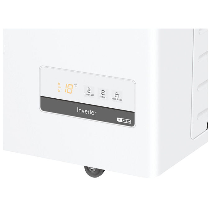 Haier HCE301E Congelatore a Pozzetto Orizzontale 300 L 84.5 cm Classe E 40 dB Fast Freeze colore Bianco