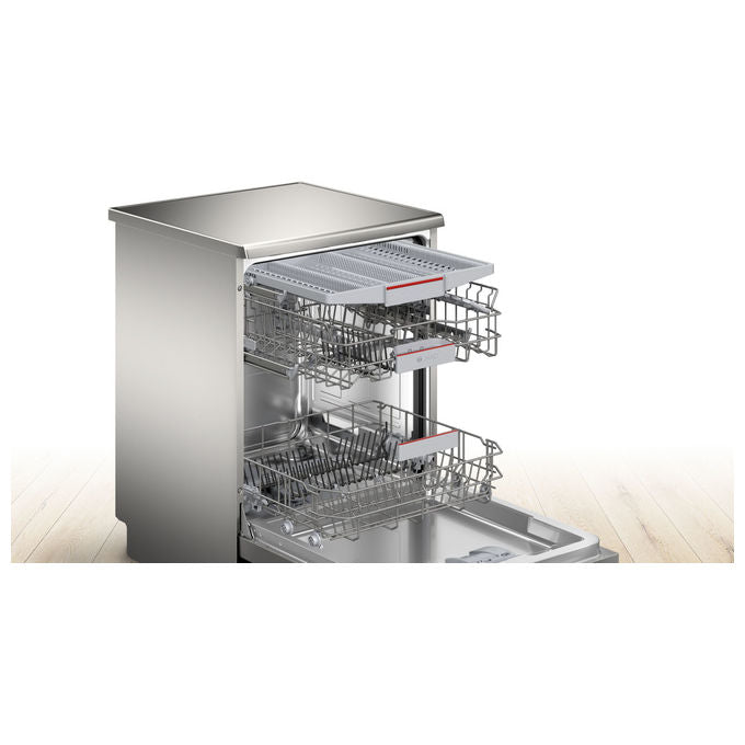 Bosch SMS4EMI06E Serie 4 Lavastoviglie Libera Installazione 14 coperti Classe B 42 dB EfficientDry Home Connect (85x60x60 cm) colore Inox