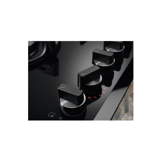 Electrolux KGG643753K Serie 800 Piano cottura Gas 60 cm 4 fuochi FlameLight Hob2Hood StepPower colore Nero