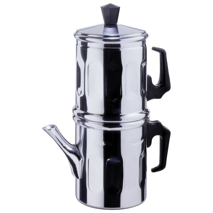 ILSA Caffettiera Napoletana Alluminio Argento 3 Tazze - Moka Napoletana