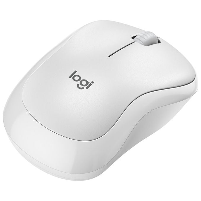 Logitech M240 Mouse Bluetooth Wireless Silenzioso Ambidestro Bianco per PC e Mobile