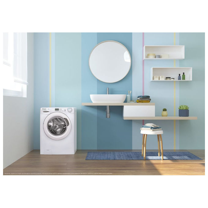 Candy Easy EY 1281DE-1-S Lavatrice Caricamento frontale 8Kg 1200 Giri-min Classe Energetica D Bianca