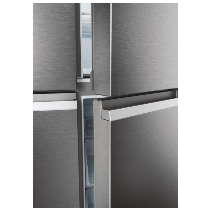 Haier HCR5919ENMP Cube 90 Serie 5 Frigorifero Americano 4 Porte 528 L 190 cm Classe E 38 dB Total No Frost colore Platino Inox