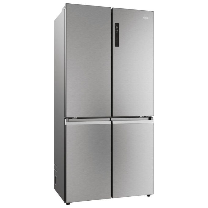 Haier HCR5919ENMP Cube 90 Serie 5 Frigorifero Americano 4 Porte 528 L 190 cm Classe E 38 dB Total No Frost colore Platino Inox