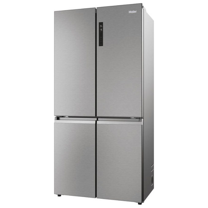 Haier HCR5919ENMP Cube 90 Serie 5 Frigorifero Americano 4 Porte 528 L 190 cm Classe E 38 dB Total No Frost colore Platino Inox