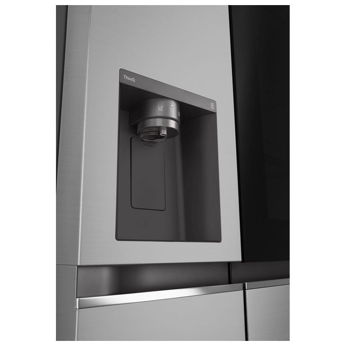LG GSGV80PYLD InstaView Frigorifero Americano Side by Side 635 L 179 cm Classe D 35 dB No Frost Dispenser Wi-Fi colore Argento