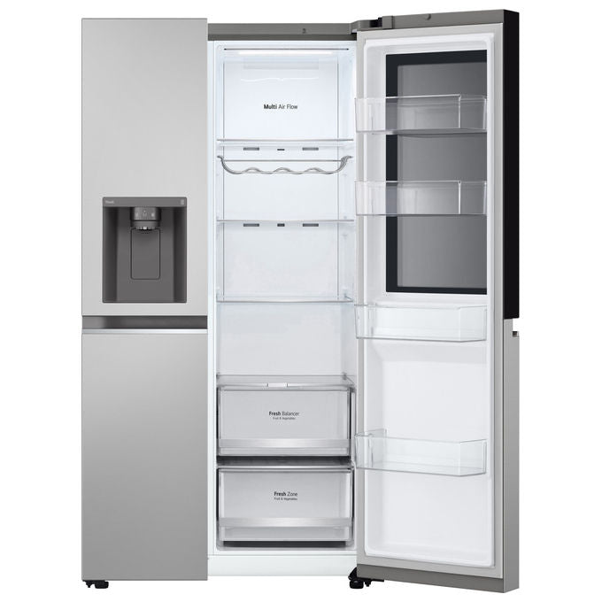 LG GSGV80PYLD InstaView Frigorifero Americano Side by Side 635 L 179 cm Classe D 35 dB No Frost Dispenser Wi-Fi colore Argento