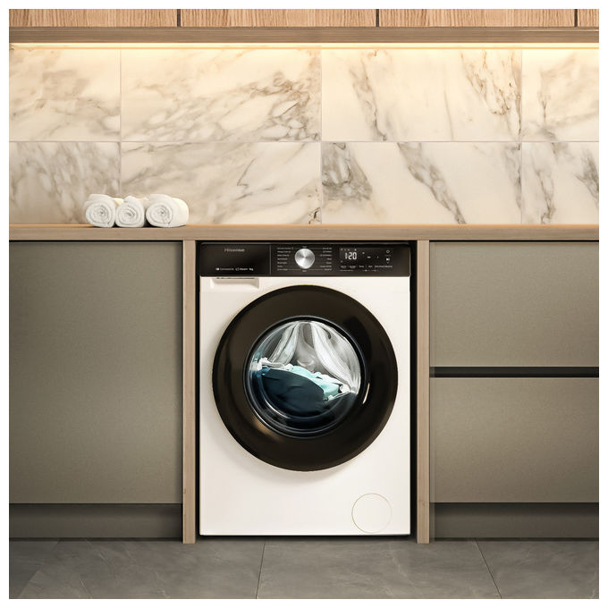 Hisense Lavatrice 9kg Caricamento Frontale 1400 Giri Wi-Fi Classe A Bianco WF3S9043BW3