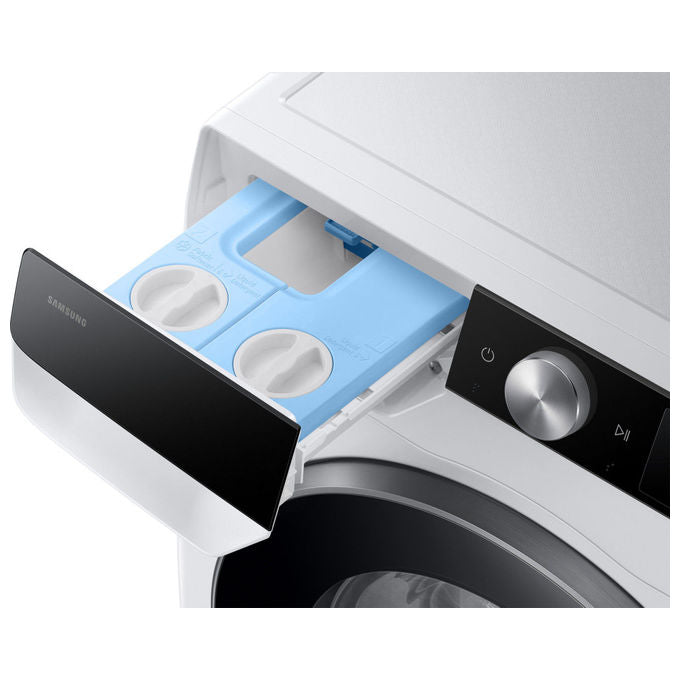 Samsung WW90DG6U85LKU3 AI Ecobubble Lavatrice Frontale 9 Kg 1400 rpm Classe A Wi-Fi Ecodosatore Vapore (85x60x55 cm) colore Bianco