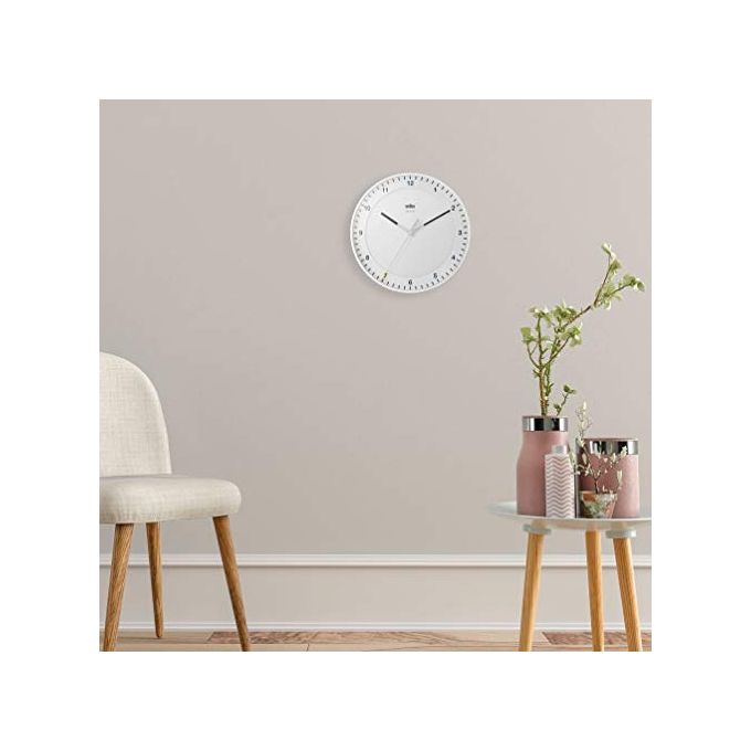 Braun BC 17 W-DCF Orologio da Parete Radiocontrollato Bianco