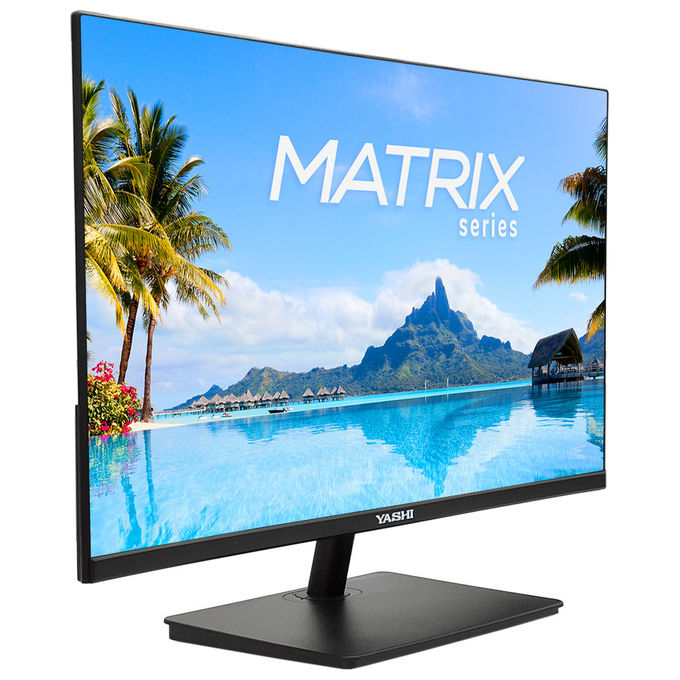 Yashi YZ2451 Serie Matrix Monitor 24'' IPS LED Full HD 100Hz 1ms Altoparlanti Integrati VESA 75x75 colore Nero