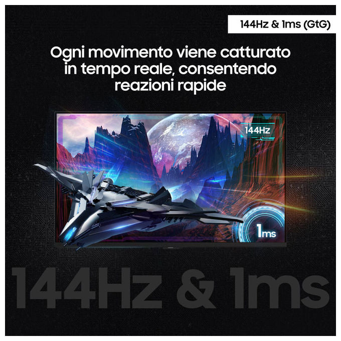 Samsung Odyssey G7 S27DG702EU Monitor Gaming 27'' 4K UHD 144Hz 1ms HDR400 FreeSync