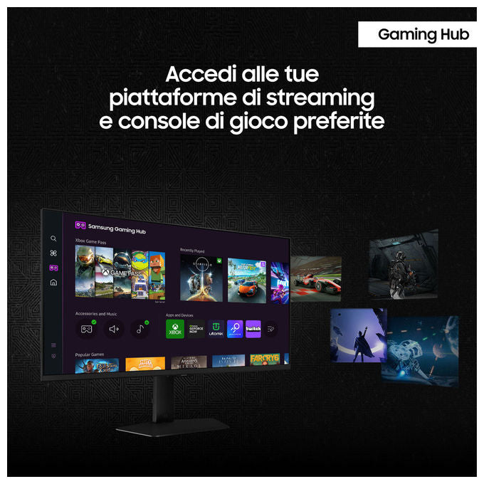 Samsung Odyssey G7 S27DG702EU Monitor Gaming 27'' 4K UHD 144Hz 1ms HDR400 FreeSync