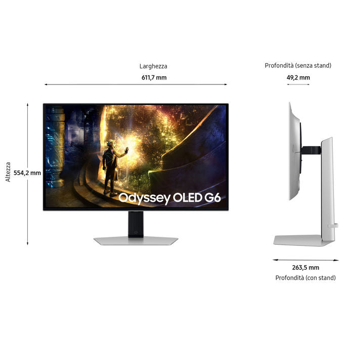 Samsung Monitor Gaming Odyssey OLED G6 27'' QHD