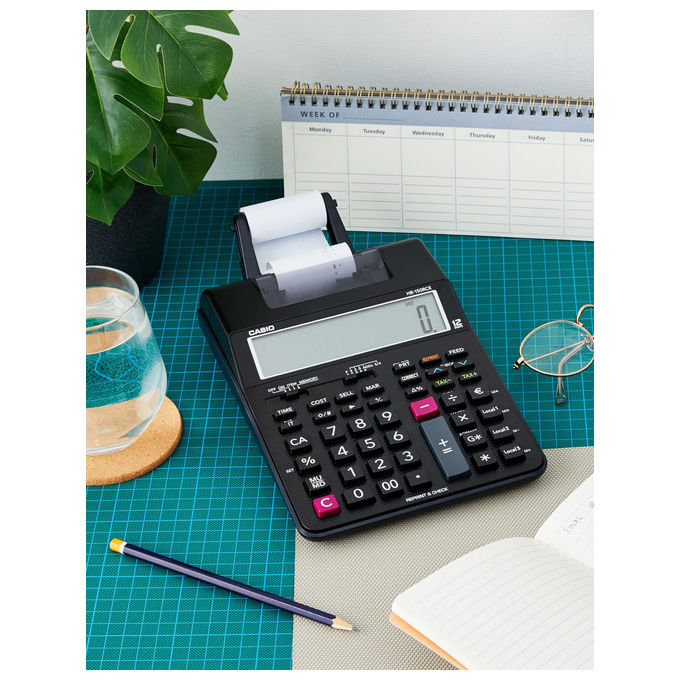 Casio HR-150RCE Calcolatrice scrivente desktop 12 cifre con stampa nero