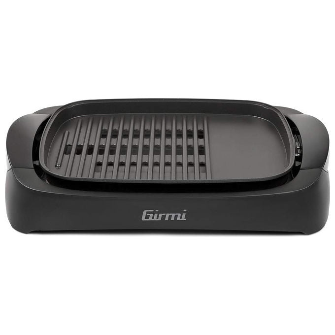 Girmi BQ90 Griglia Barbecue 2200W 40x30cm con Coperchio Vetro e Funzione Smokeless