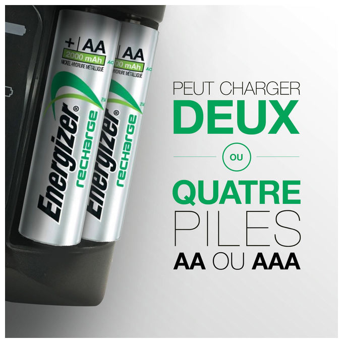 Energizer Recharge Pro 639837 Caricabatterie Intelligente AA AAA LCD Nero