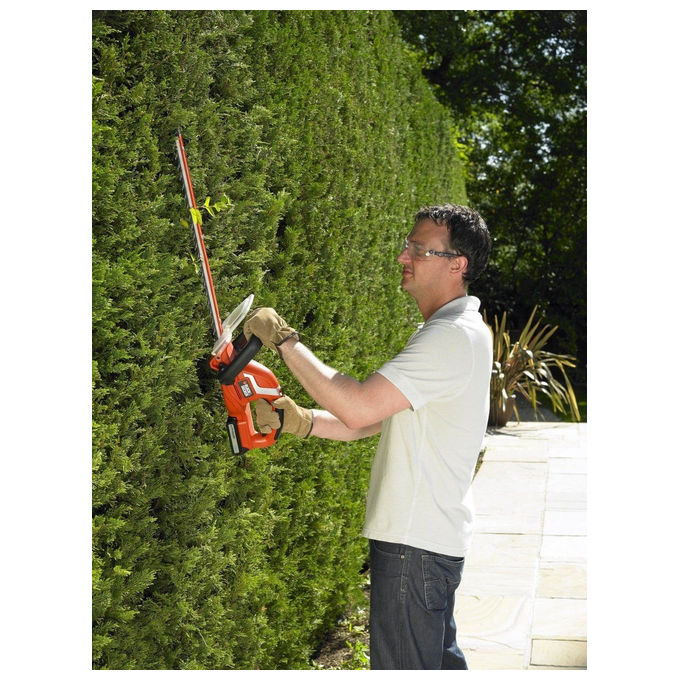 Black+Decker Tagliasiepi a Batteria Litio 18V 2.0Ah 45cm per Potature Efficaci e Maneggevoli nel Giardino
