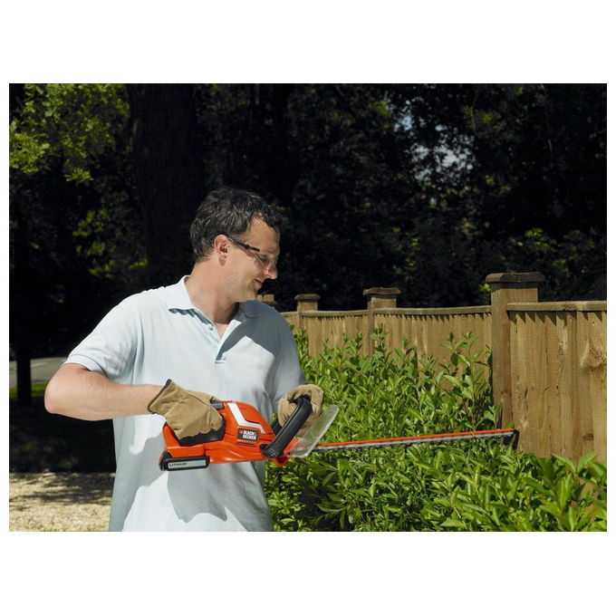 Black+Decker Tagliasiepi a Batteria Litio 18V 2.0Ah 45cm per Potature Efficaci e Maneggevoli nel Giardino