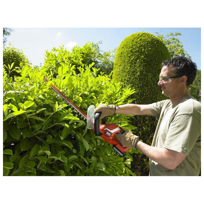 Black+Decker Tagliasiepi a Batteria Litio 18V 2.0Ah 45cm per Potature Efficaci e Maneggevoli nel Giardino